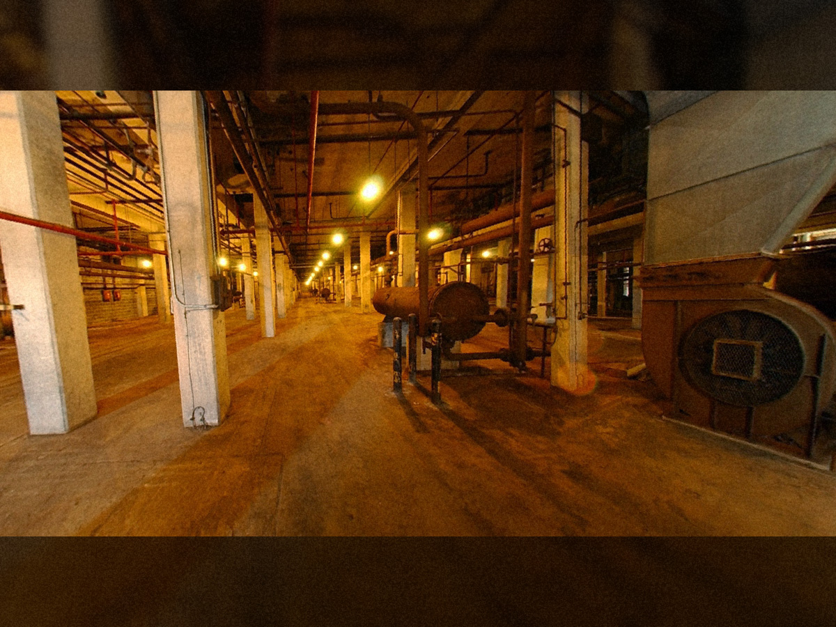 K-27 Vault (basement) with coolant cooler and ventilation fan