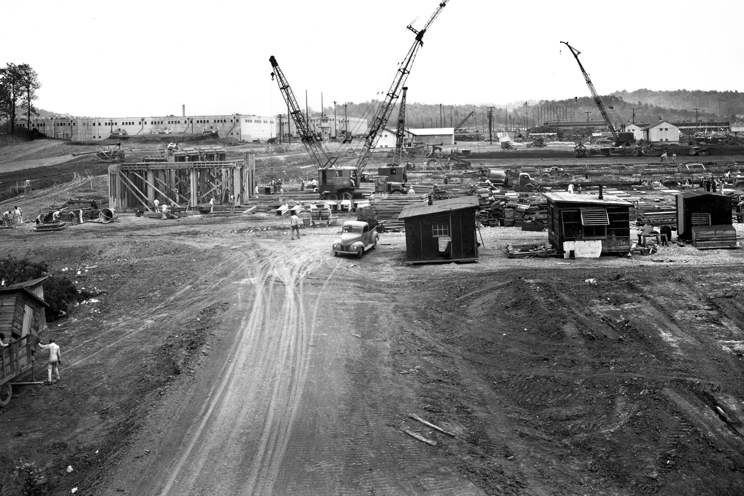 Beginning of K-27 construction in 1945