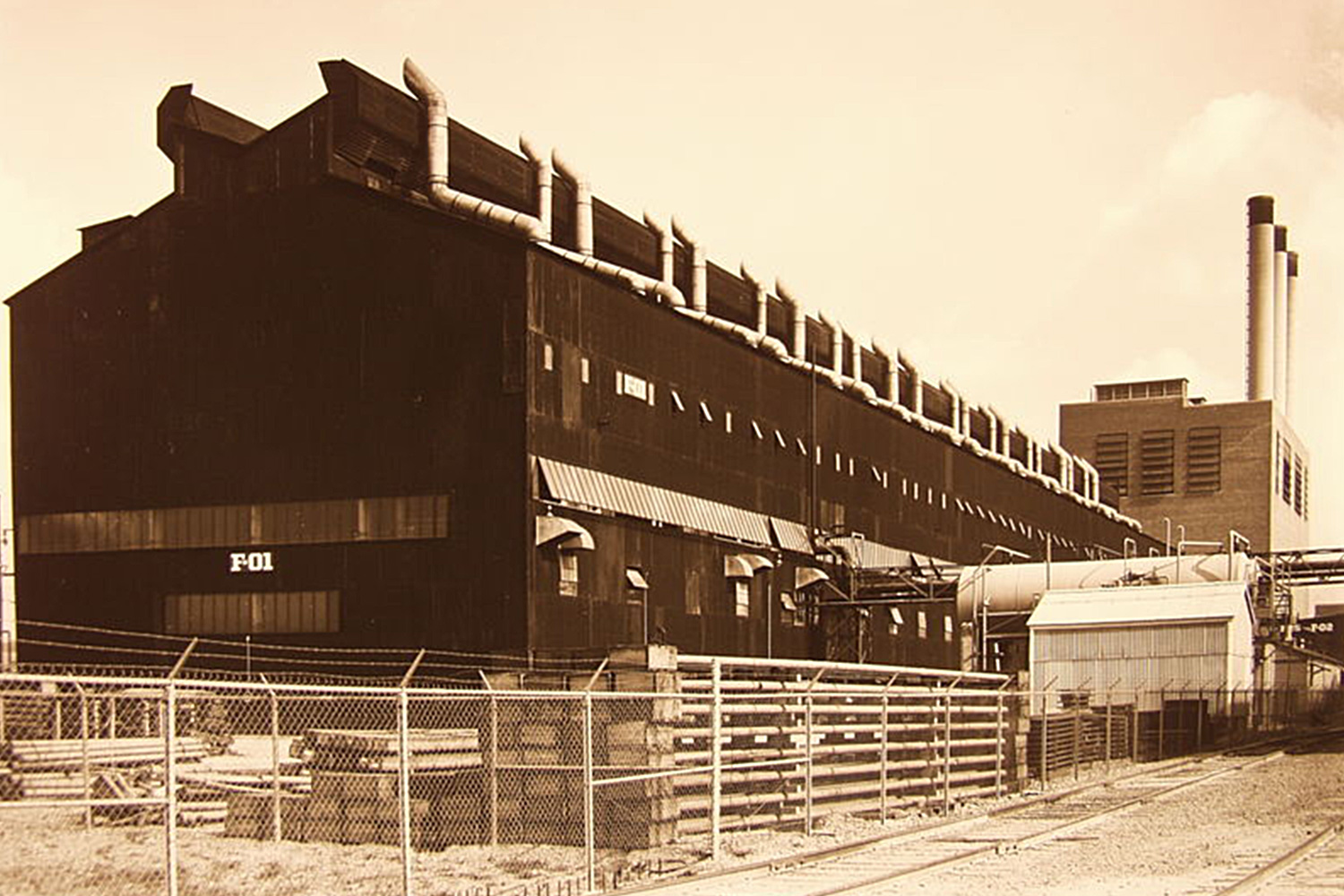 F-01 Building of the S-50 project that housed the uranium enrichment process equipment